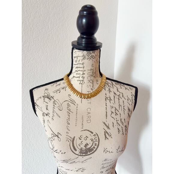 B35 Napier Vintage Cleopatra Collar Choker Egyptian Revival Jackie Kennedy - Picture 1 of 7